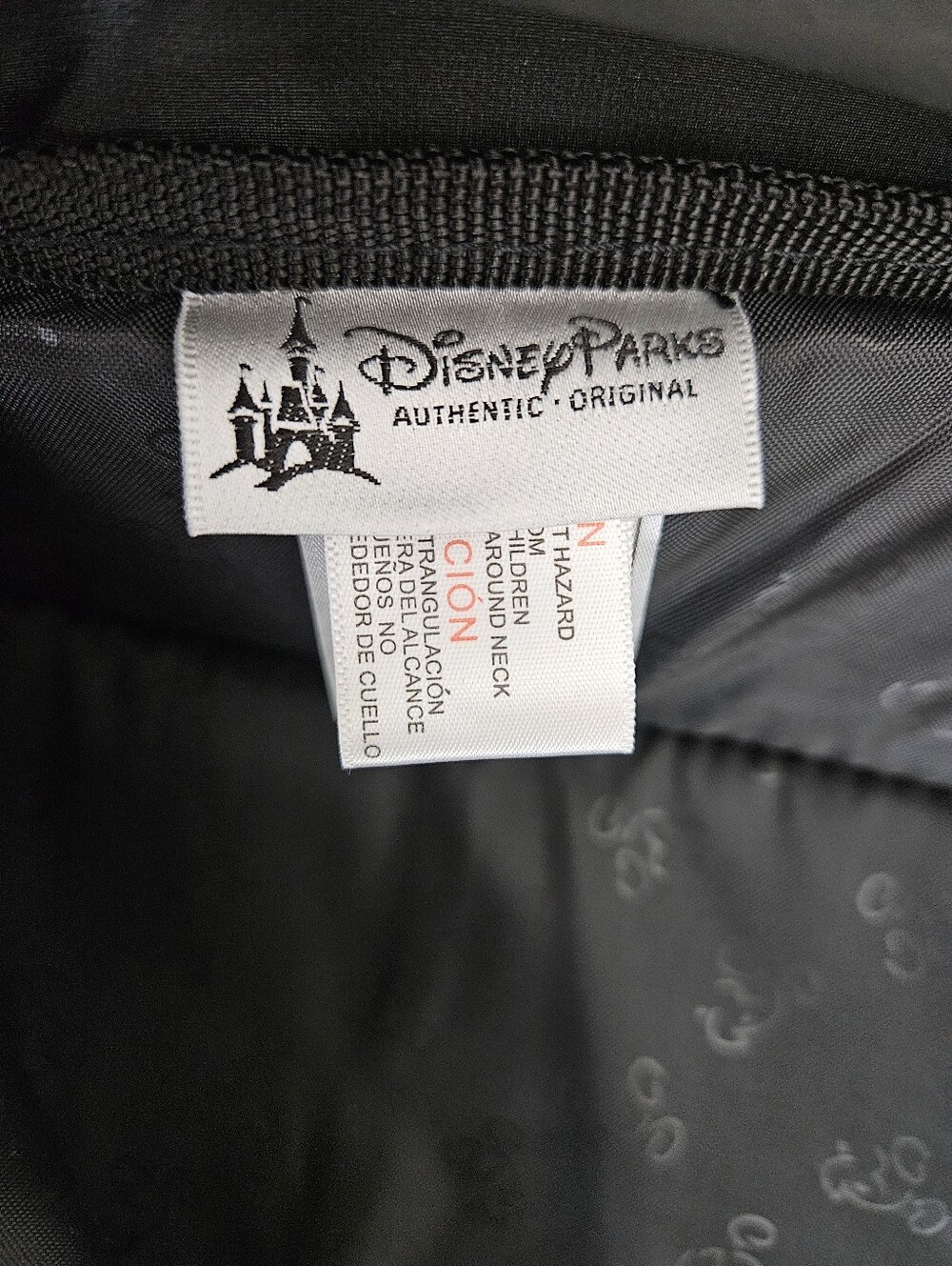 Walt Disney World Parks Backpack Black Rainbow Mickey Mouse Print Travel Bag Zip - Picture 5 of 7
